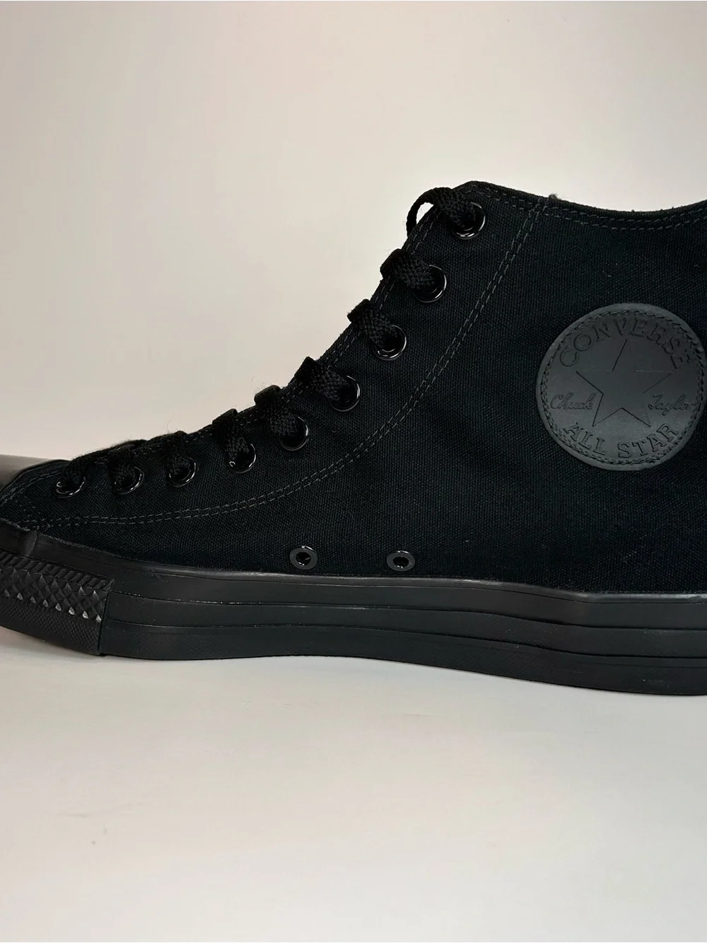 Converse X3310 Chuck Taylor All Star Black Embossed Hi-Tops Shoes Size M 15